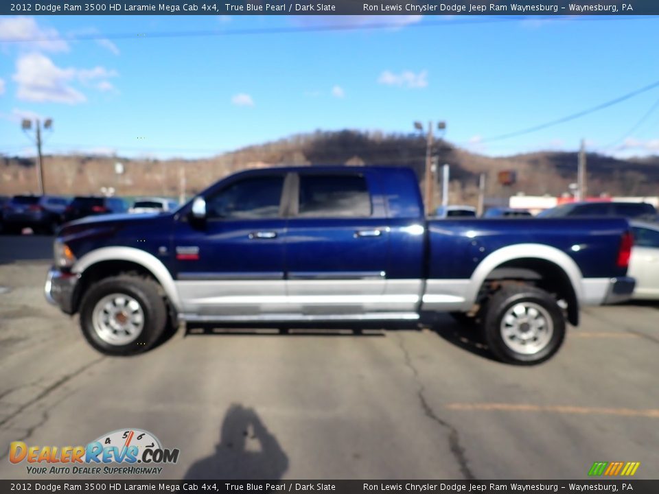 2012 Dodge Ram 3500 HD Laramie Mega Cab 4x4 True Blue Pearl / Dark Slate Photo #2