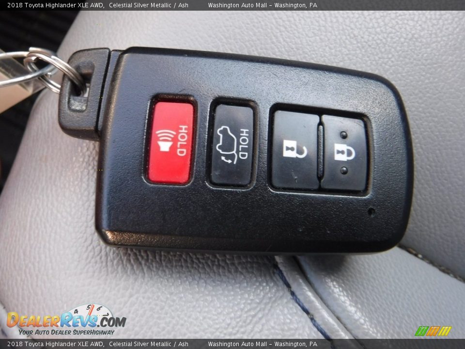 2018 Toyota Highlander XLE AWD Celestial Silver Metallic / Ash Photo #27