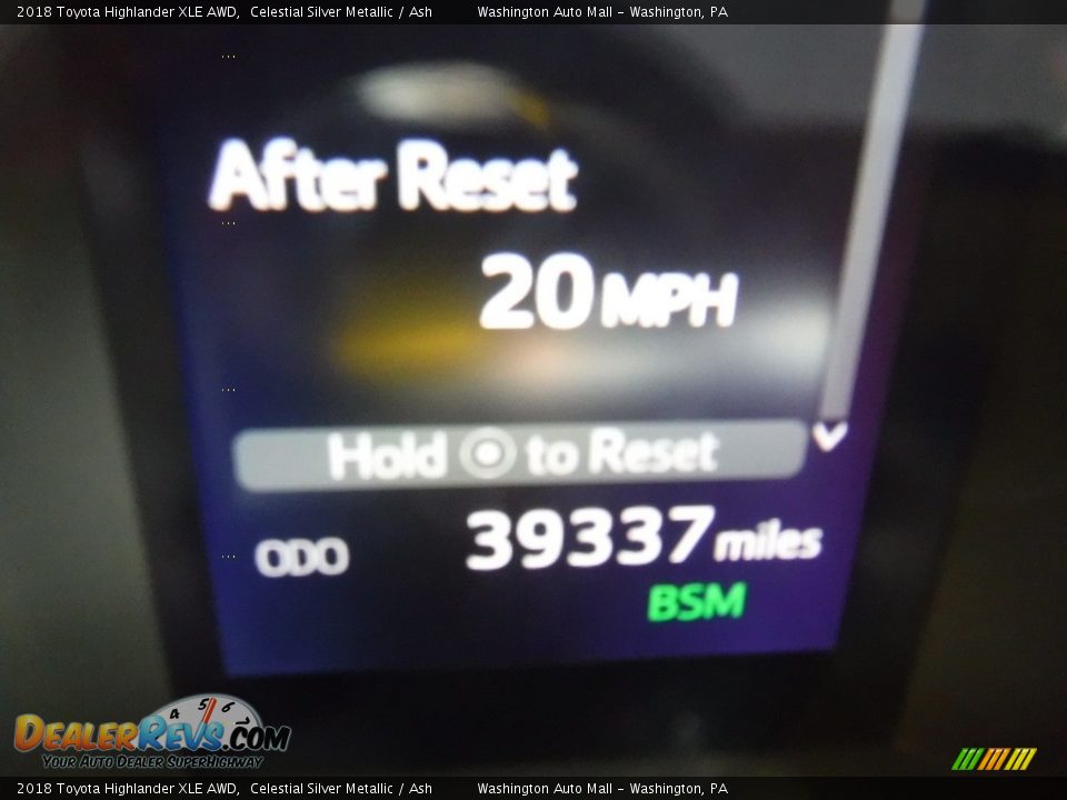 2018 Toyota Highlander XLE AWD Celestial Silver Metallic / Ash Photo #29