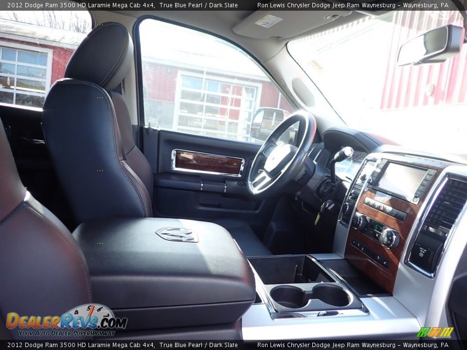 2012 Dodge Ram 3500 HD Laramie Mega Cab 4x4 True Blue Pearl / Dark Slate Photo #9