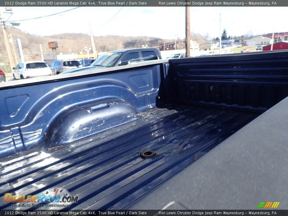 2012 Dodge Ram 3500 HD Laramie Mega Cab 4x4 True Blue Pearl / Dark Slate Photo #12