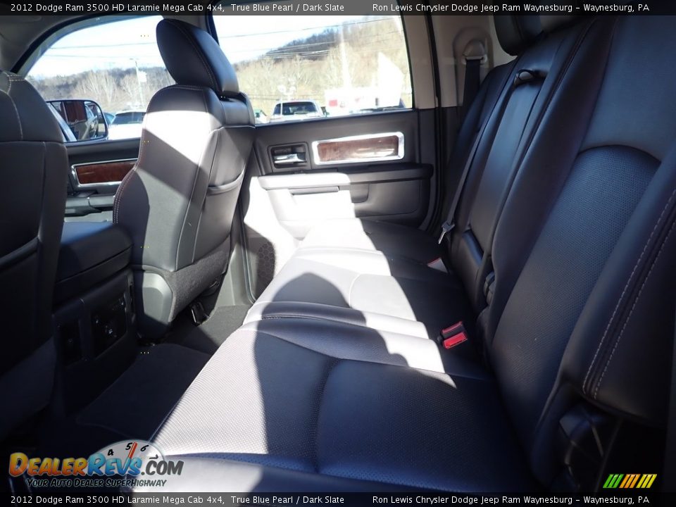 2012 Dodge Ram 3500 HD Laramie Mega Cab 4x4 True Blue Pearl / Dark Slate Photo #13