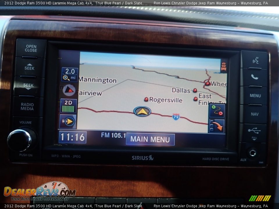 Navigation of 2012 Dodge Ram 3500 HD Laramie Mega Cab 4x4 Photo #19