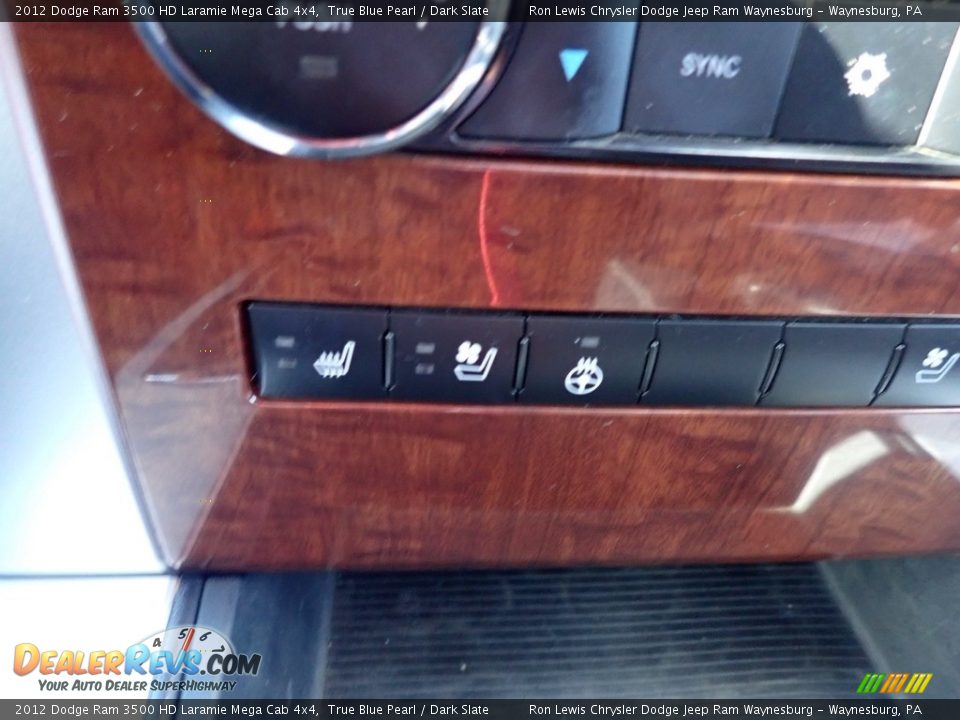 2012 Dodge Ram 3500 HD Laramie Mega Cab 4x4 True Blue Pearl / Dark Slate Photo #21