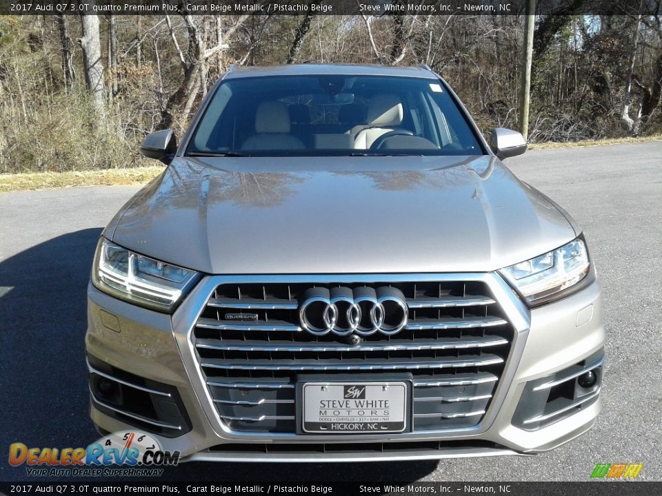 2017 Audi Q7 3.0T quattro Premium Plus Carat Beige Metallic / Pistachio Beige Photo #3