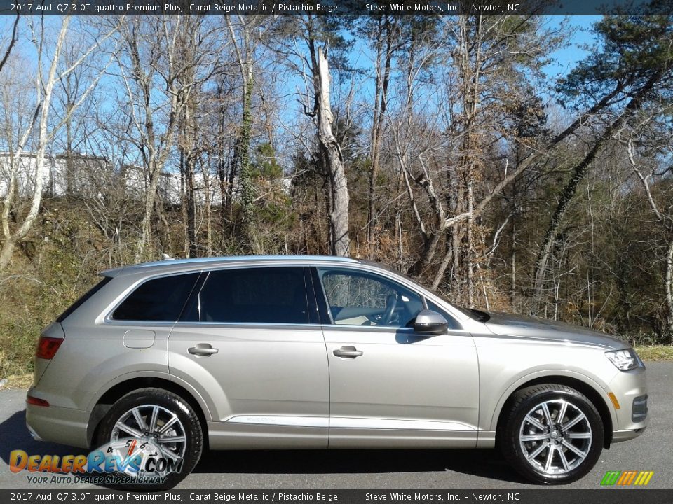 2017 Audi Q7 3.0T quattro Premium Plus Carat Beige Metallic / Pistachio Beige Photo #5