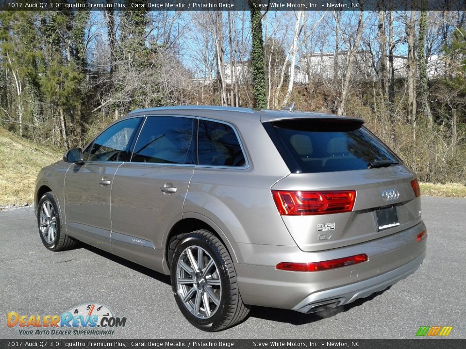 2017 Audi Q7 3.0T quattro Premium Plus Carat Beige Metallic / Pistachio Beige Photo #7