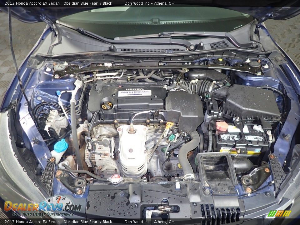 2013 Honda Accord EX Sedan Obsidian Blue Pearl / Black Photo #9