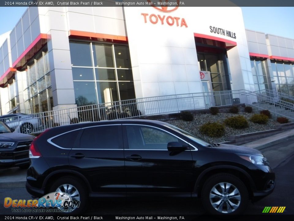 2014 Honda CR-V EX AWD Crystal Black Pearl / Black Photo #2