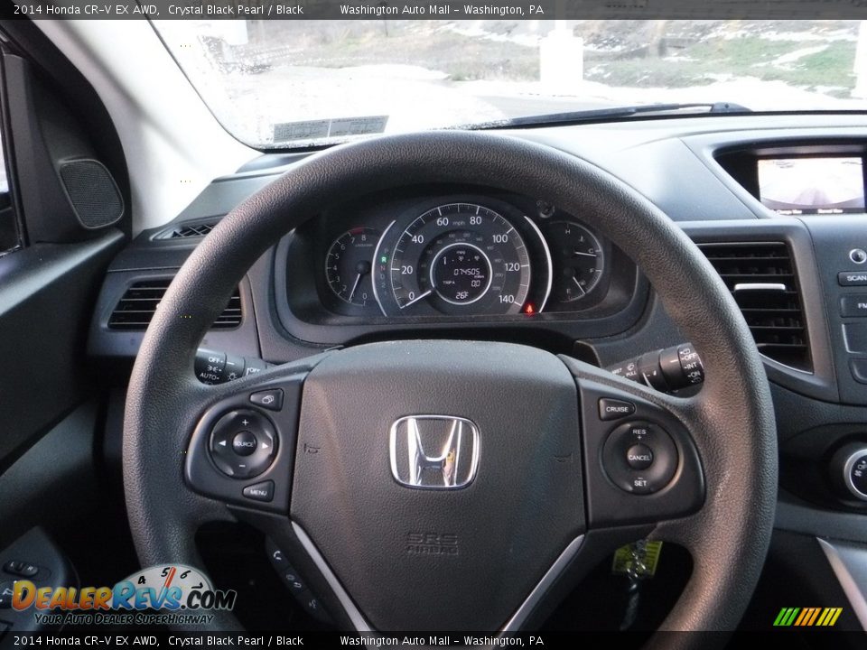 2014 Honda CR-V EX AWD Crystal Black Pearl / Black Photo #6