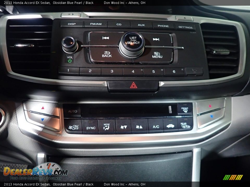 2013 Honda Accord EX Sedan Obsidian Blue Pearl / Black Photo #28