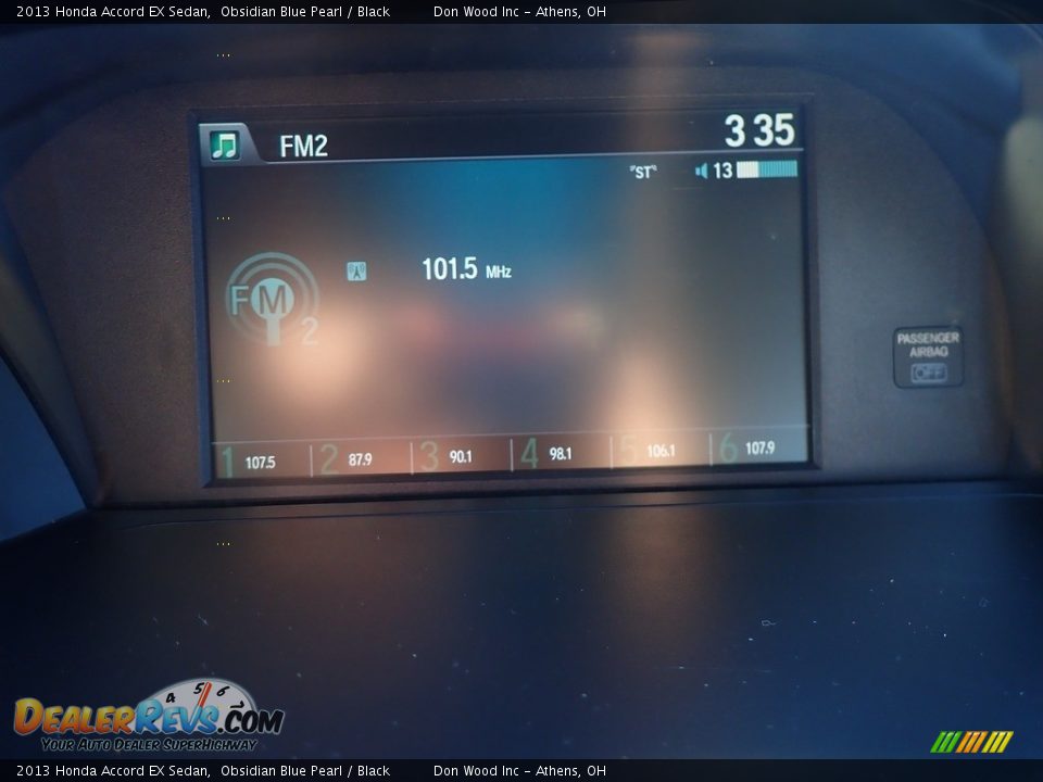 2013 Honda Accord EX Sedan Obsidian Blue Pearl / Black Photo #29