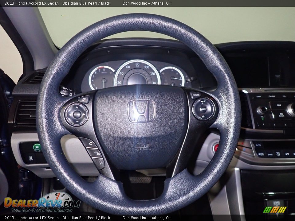 2013 Honda Accord EX Sedan Obsidian Blue Pearl / Black Photo #30