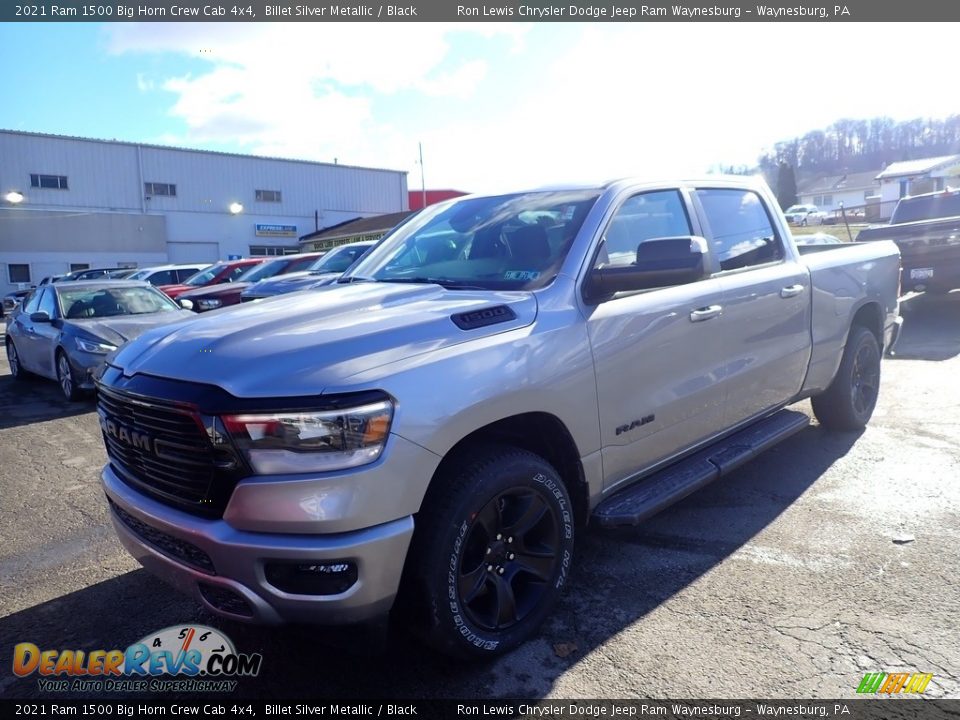 2021 Ram 1500 Big Horn Crew Cab 4x4 Billet Silver Metallic / Black Photo #1