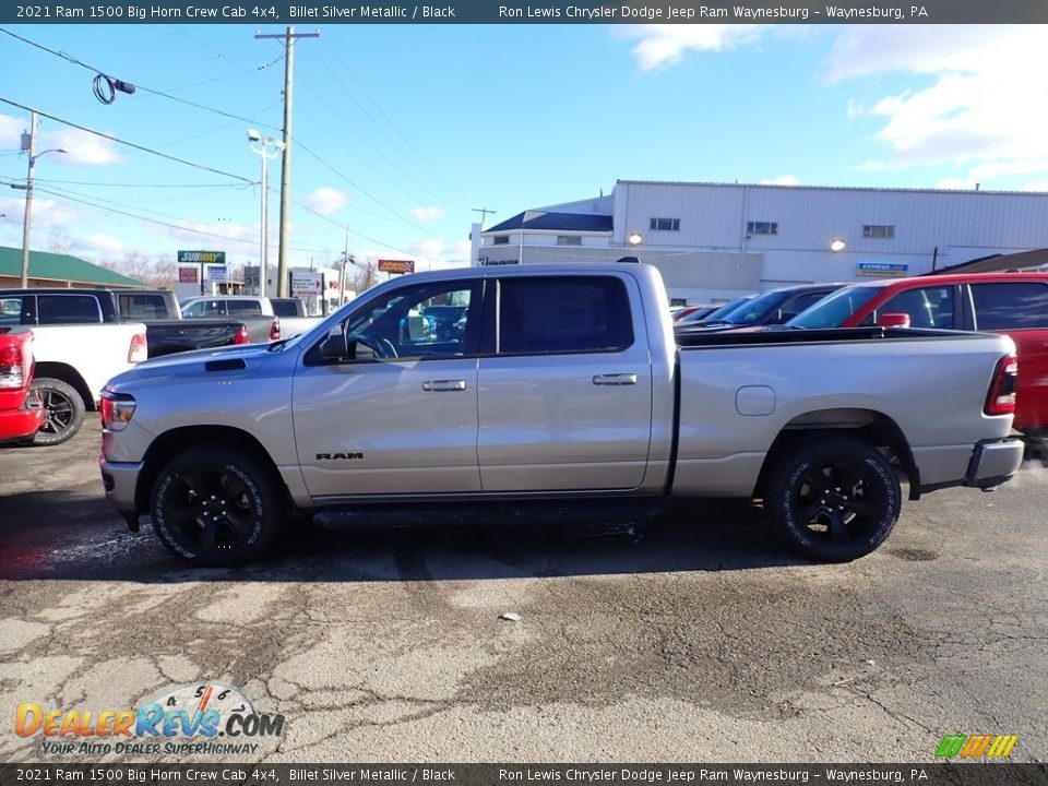 2021 Ram 1500 Big Horn Crew Cab 4x4 Billet Silver Metallic / Black Photo #2