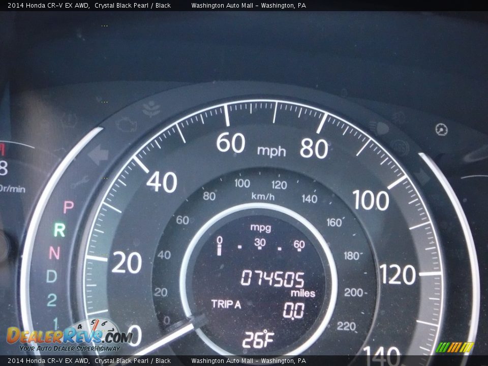 2014 Honda CR-V EX AWD Crystal Black Pearl / Black Photo #25