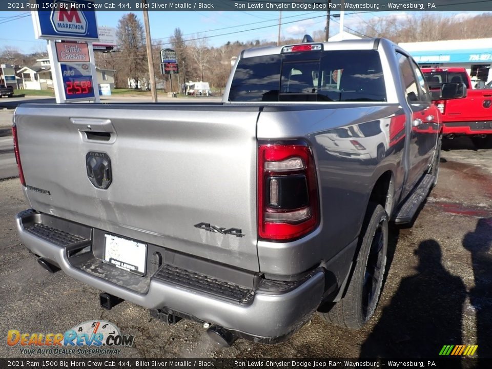 2021 Ram 1500 Big Horn Crew Cab 4x4 Billet Silver Metallic / Black Photo #5