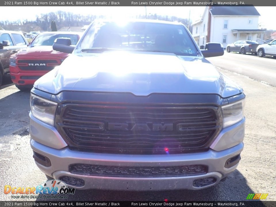 2021 Ram 1500 Big Horn Crew Cab 4x4 Billet Silver Metallic / Black Photo #7