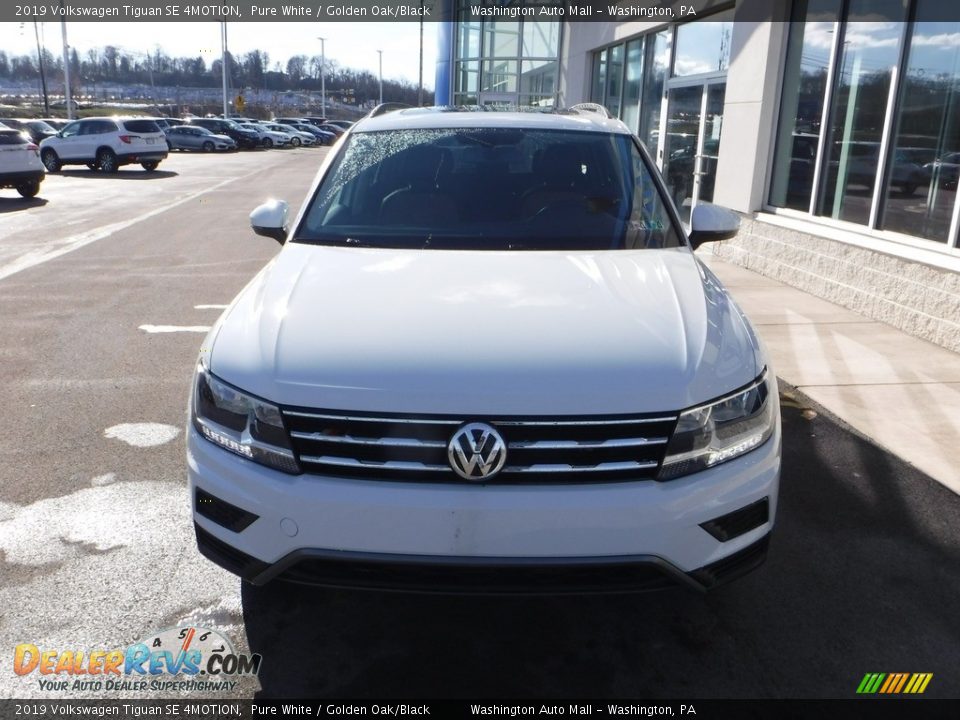 2019 Volkswagen Tiguan SE 4MOTION Pure White / Golden Oak/Black Photo #5