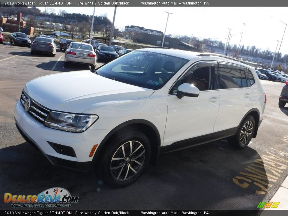 2019 Volkswagen Tiguan SE 4MOTION Pure White / Golden Oak/Black Photo #6