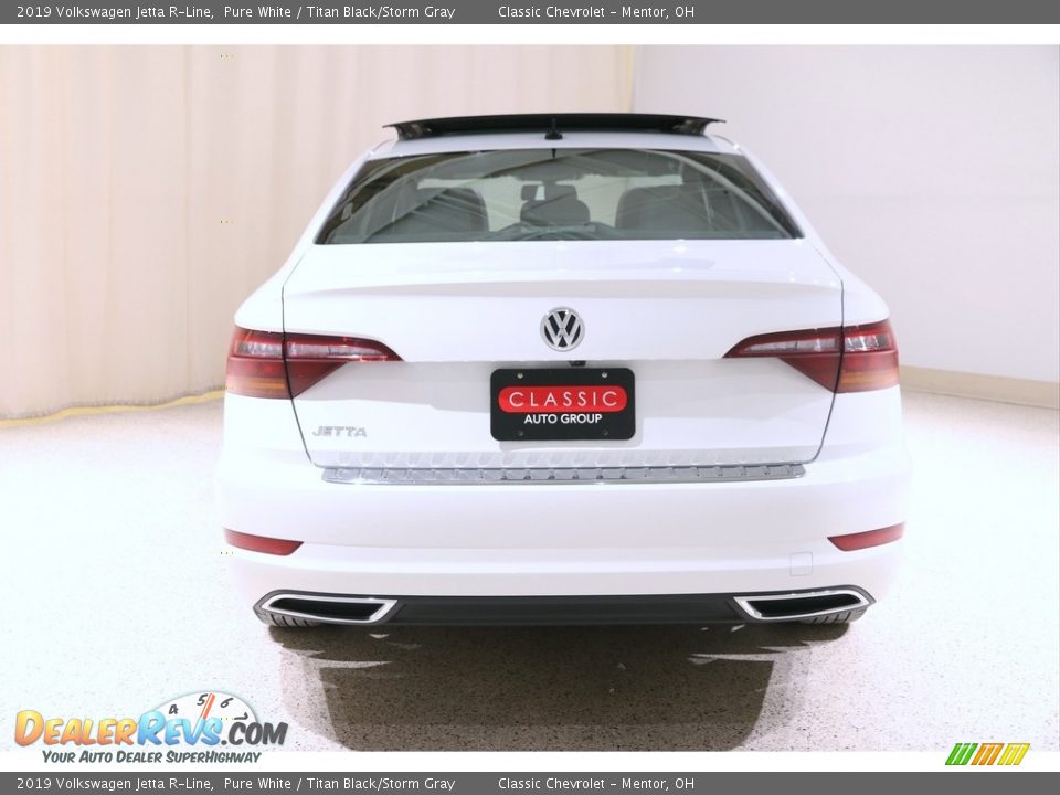 2019 Volkswagen Jetta R-Line Pure White / Titan Black/Storm Gray Photo #18