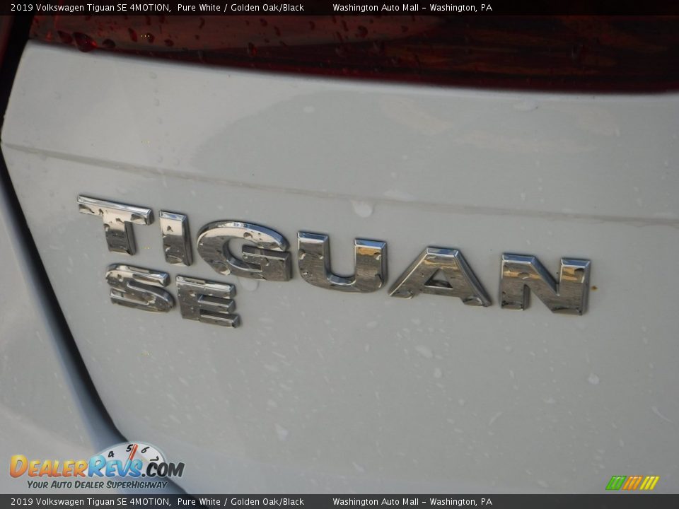 2019 Volkswagen Tiguan SE 4MOTION Pure White / Golden Oak/Black Photo #9