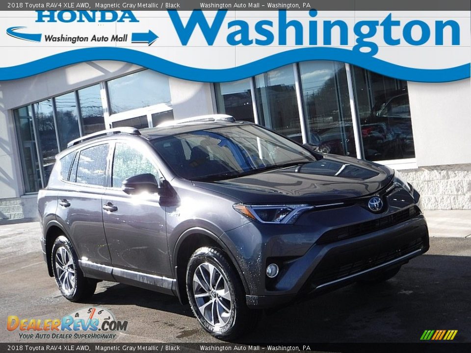 2018 Toyota RAV4 XLE AWD Magnetic Gray Metallic / Black Photo #1