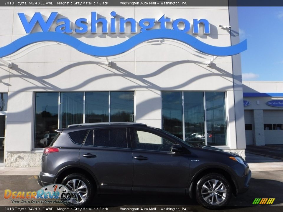 2018 Toyota RAV4 XLE AWD Magnetic Gray Metallic / Black Photo #2