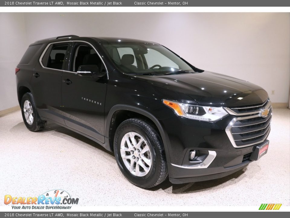 2018 Chevrolet Traverse LT AWD Mosaic Black Metallic / Jet Black Photo #1