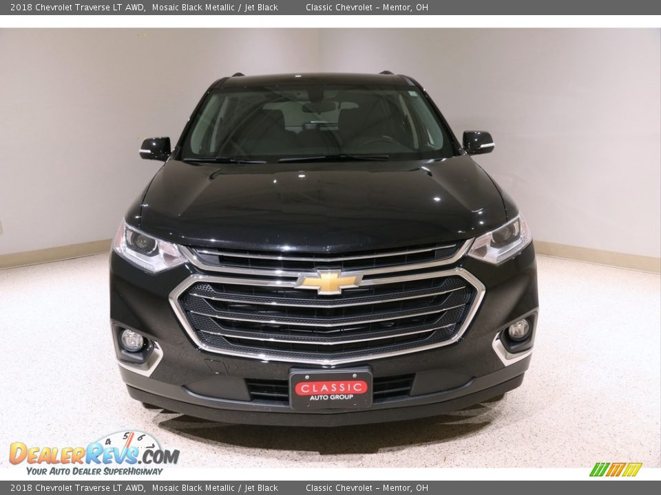 2018 Chevrolet Traverse LT AWD Mosaic Black Metallic / Jet Black Photo #2