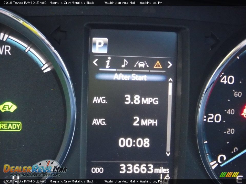 2018 Toyota RAV4 XLE AWD Magnetic Gray Metallic / Black Photo #28