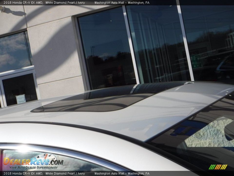 2018 Honda CR-V EX AWD White Diamond Pearl / Ivory Photo #3