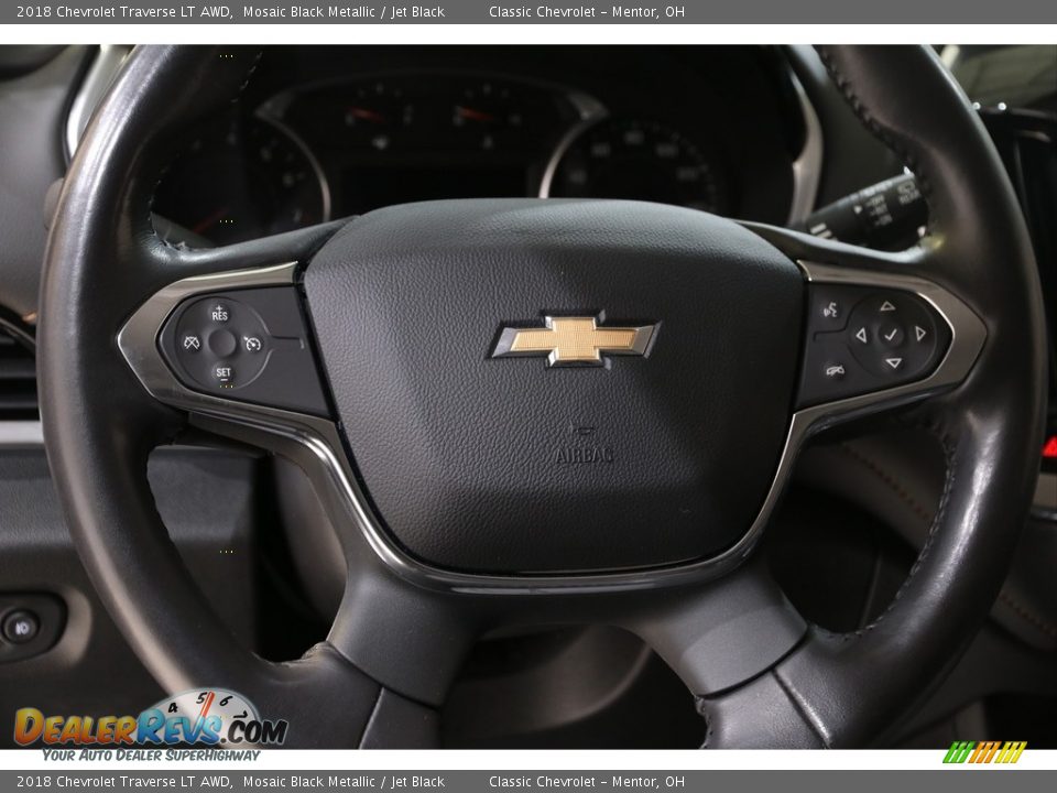 2018 Chevrolet Traverse LT AWD Mosaic Black Metallic / Jet Black Photo #6