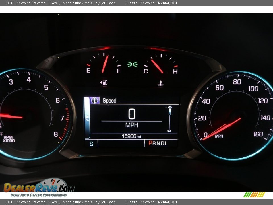 2018 Chevrolet Traverse LT AWD Mosaic Black Metallic / Jet Black Photo #7