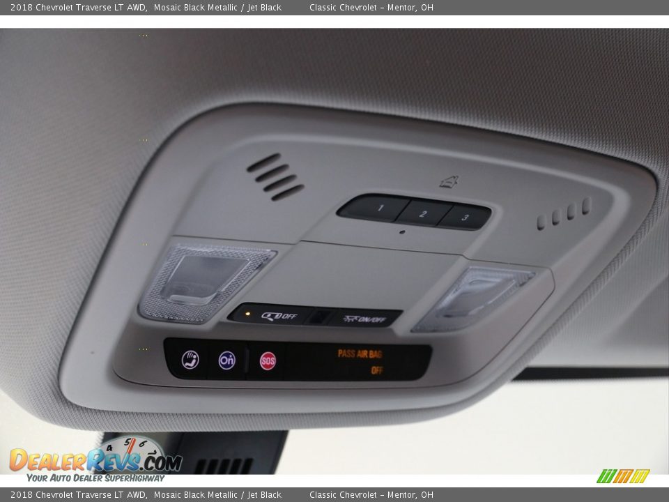2018 Chevrolet Traverse LT AWD Mosaic Black Metallic / Jet Black Photo #8