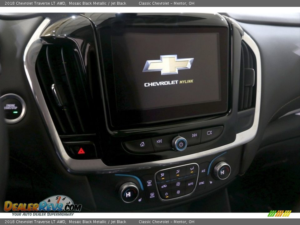 2018 Chevrolet Traverse LT AWD Mosaic Black Metallic / Jet Black Photo #9