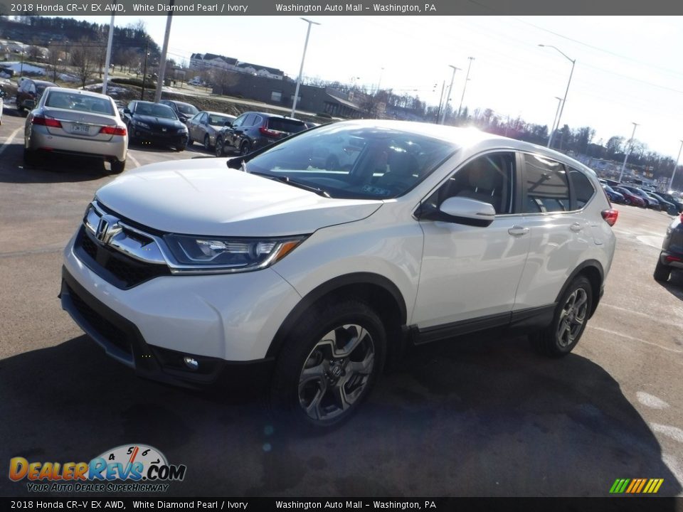 2018 Honda CR-V EX AWD White Diamond Pearl / Ivory Photo #6