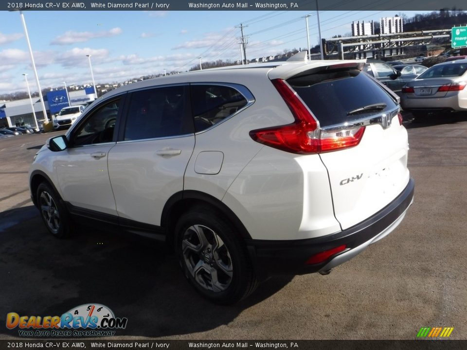 2018 Honda CR-V EX AWD White Diamond Pearl / Ivory Photo #7