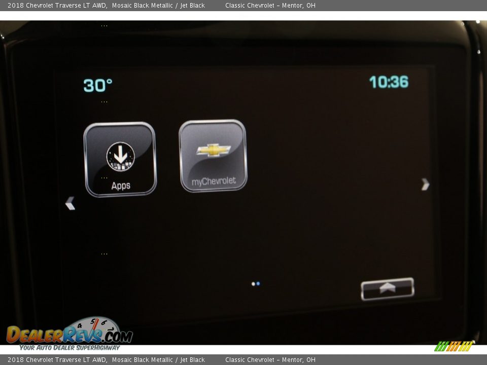 2018 Chevrolet Traverse LT AWD Mosaic Black Metallic / Jet Black Photo #11