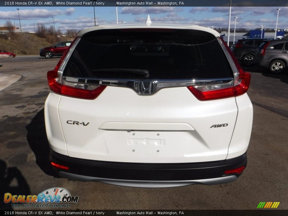 2018 Honda CR-V EX AWD White Diamond Pearl / Ivory Photo #8