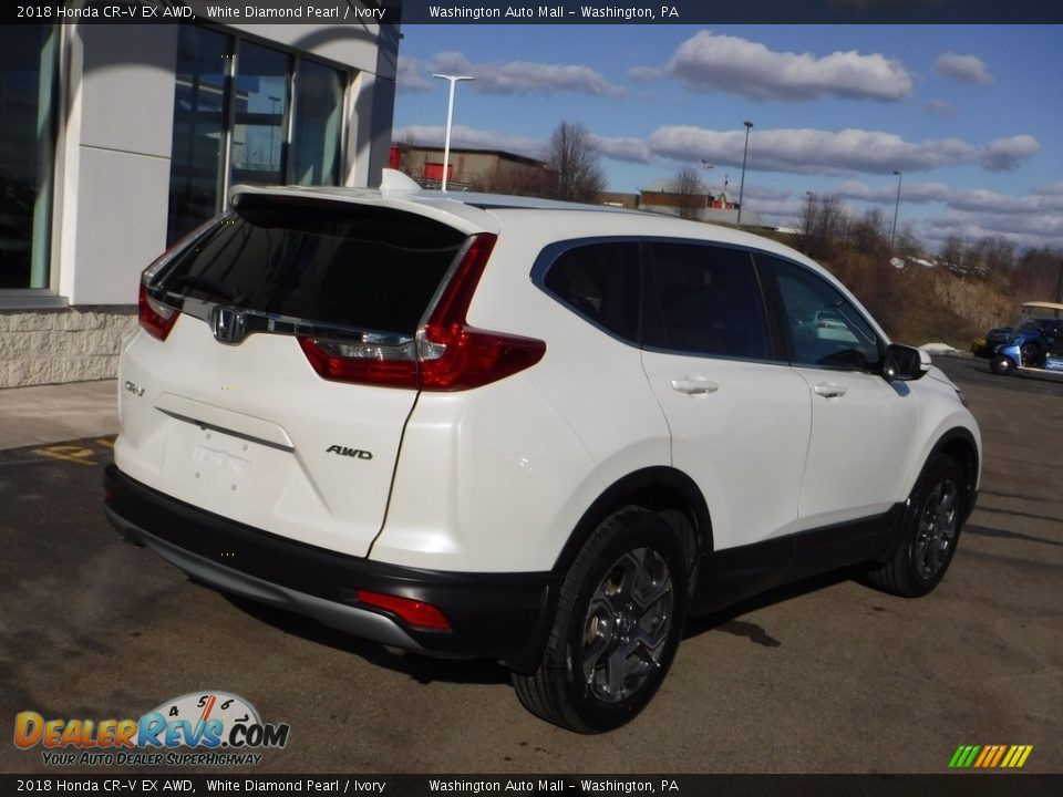2018 Honda CR-V EX AWD White Diamond Pearl / Ivory Photo #9