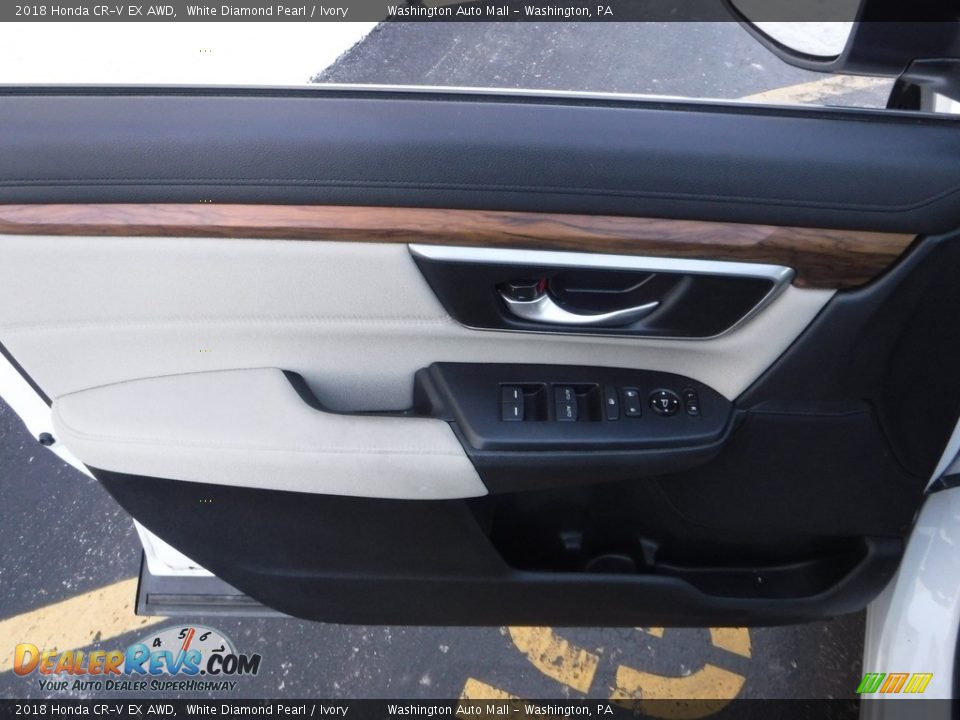 2018 Honda CR-V EX AWD White Diamond Pearl / Ivory Photo #12