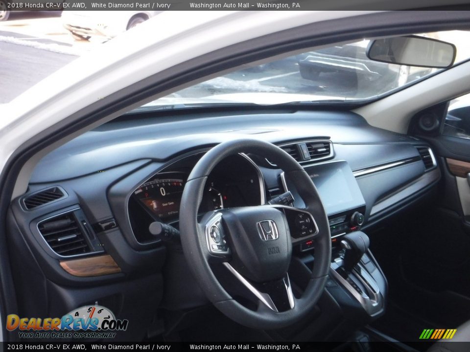 2018 Honda CR-V EX AWD White Diamond Pearl / Ivory Photo #13