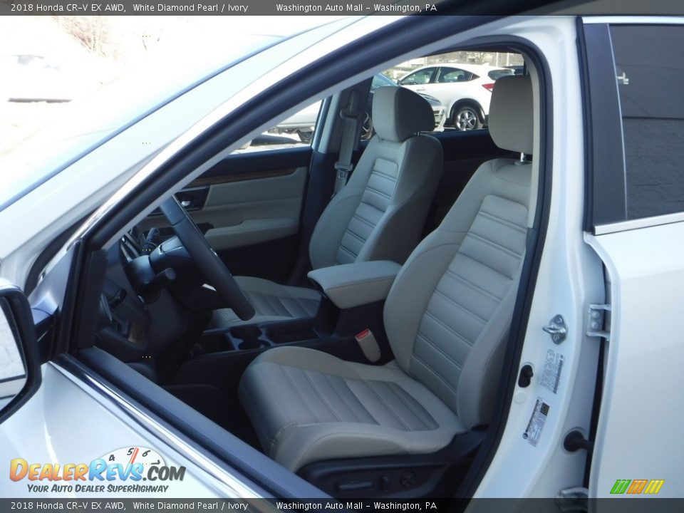 2018 Honda CR-V EX AWD White Diamond Pearl / Ivory Photo #15