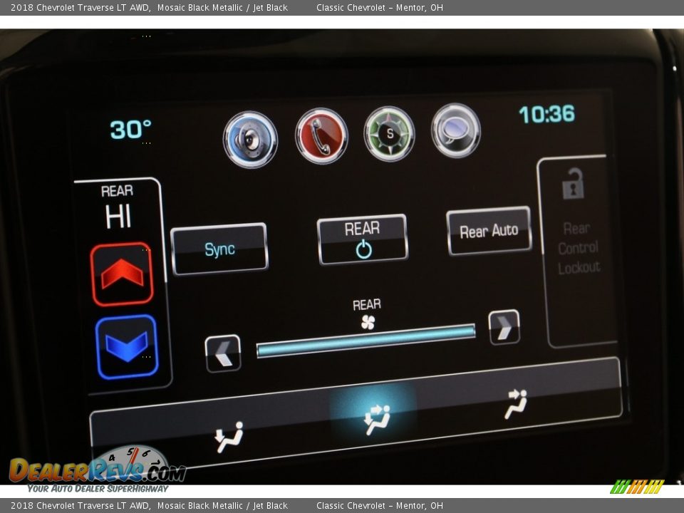 2018 Chevrolet Traverse LT AWD Mosaic Black Metallic / Jet Black Photo #20