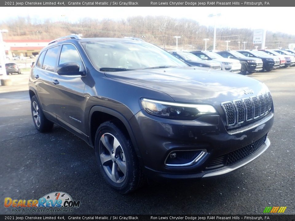 2021 Jeep Cherokee Limited 4x4 Granite Crystal Metallic / Ski Gray/Black Photo #3