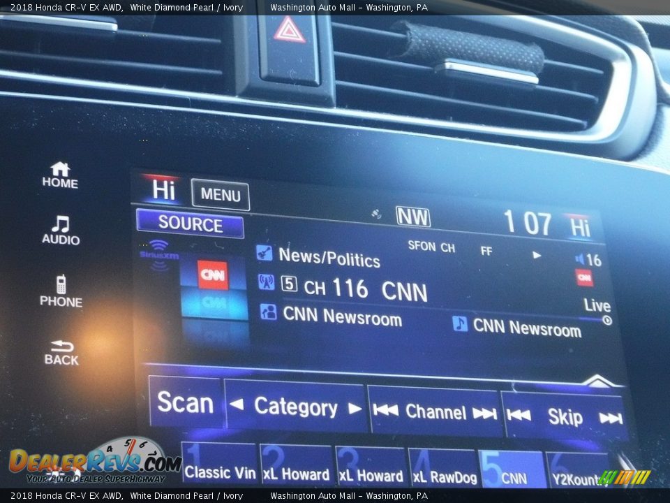 2018 Honda CR-V EX AWD White Diamond Pearl / Ivory Photo #18
