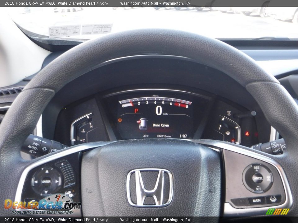 2018 Honda CR-V EX AWD White Diamond Pearl / Ivory Photo #20