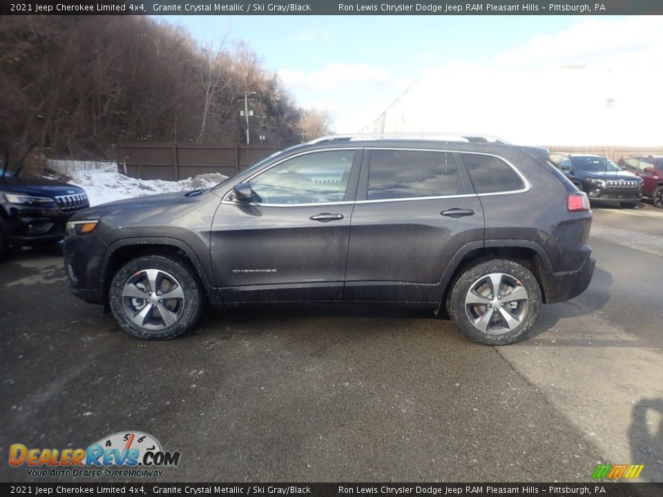 2021 Jeep Cherokee Limited 4x4 Granite Crystal Metallic / Ski Gray/Black Photo #7