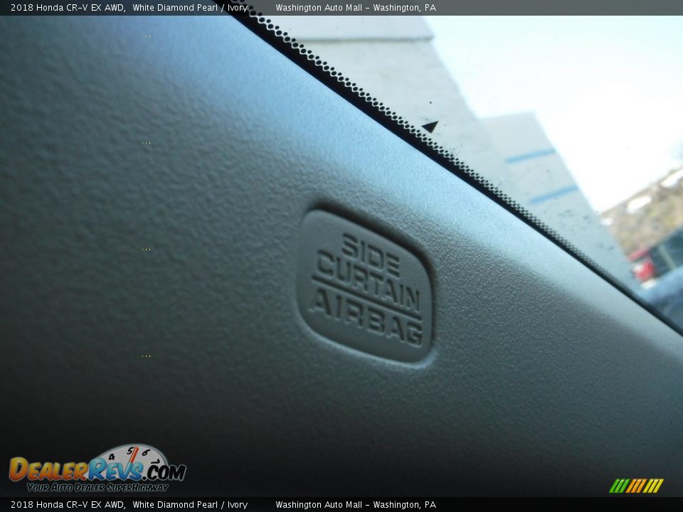 2018 Honda CR-V EX AWD White Diamond Pearl / Ivory Photo #21